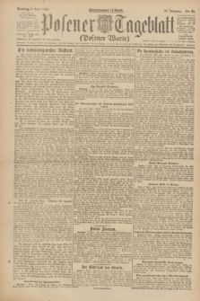 Posener Tageblatt (Posener Warte). Jg.61, Nr. 81 (9 April 1922) + dod.