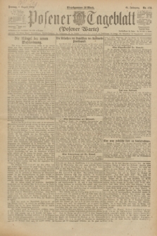 Posener Tageblatt (Posener Warte). Jg.61, Nr. 173 (4 August 1922) + dod.