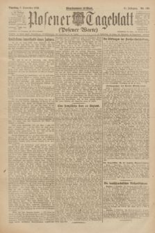 Posener Tageblatt (Posener Warte). Jg.61, Nr. 199 (5 September 1922) + dod.