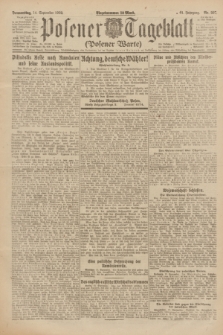Posener Tageblatt (Posener Warte). Jg.61, Nr. 207 (14 September 1922)