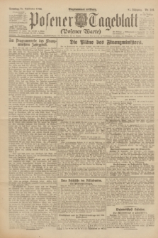 Posener Tageblatt (Posener Warte). Jg.61, Nr. 216 (24 September 1922) + dod.