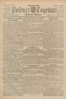 Posener Tageblatt (Posener Warte). Jg.61, Nr. 232 (13 Oktober 1922) + dod.