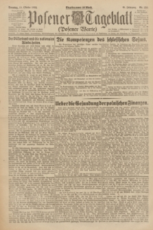Posener Tageblatt (Posener Warte). Jg.61, Nr. 234 (15 Oktober 1922) + dod.