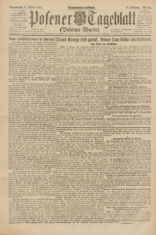 Posener Tageblatt (Posener Warte). Jg.61, Nr. 239 (21 Oktober 1922)