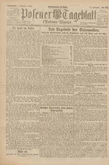 Posener Tageblatt (Posener Warte). Jg.61, Nr. 256 (11 November 1922)