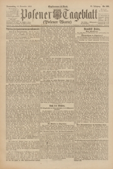 Posener Tageblatt (Posener Warte). Jg.61, Nr. 260 (16 November 1922)