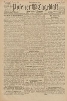 Posener Tageblatt (Posener Warte). Jg.61, Nr. 271 (30 November 1922) + dod.