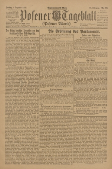 Posener Tageblatt (Posener Warte). Jg.61, Nr. 272 (1 Dezember 1922) + dod.