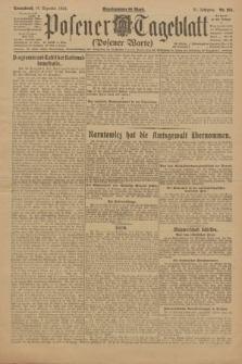 Posener Tageblatt (Posener Warte). Jg.61, Nr. 284 (16 Dezember 1922) + dod.