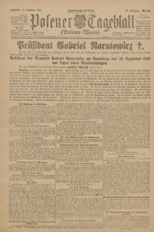 Posener Tageblatt (Posener Warte). Jg.61, Nr. 286 (19 Dezember 1922) + dod.