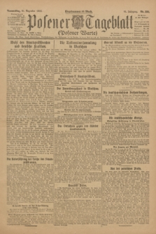 Posener Tageblatt (Posener Warte). Jg.61, Nr. 288 (21 Dezember 1922) + dod.