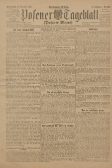Posener Tageblatt (Posener Warte). Jg.61, Nr. 294 (30 Dezember 1922) + dod.