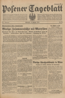 Posener Tageblatt. Jg.73, Nr. 35 (14 Februar 1934) + dod.
