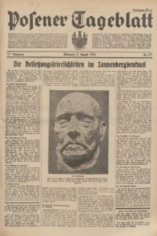 Posener Tageblatt. Jg.73, Nr. 177 (8 August 1934) + dod.