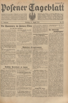 Posener Tageblatt. Jg.73, Nr. 192 (26 August 1934) + dod.