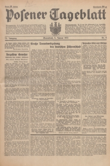 Posener Tageblatt. Jg.74, Nr. 4 (5 Januar 1935) + dod.