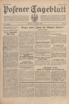 Posener Tageblatt. Jg.74, Nr. 12 (15 Januar 1935) + dod.