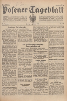 Posener Tageblatt. Jg.74, Nr. 27 (1 Februar 1935) + dod.