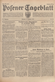 Posener Tageblatt. Jg.74, nr 42 (20 Februar 1935) + dod.