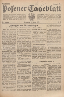 Posener Tageblatt. Jg.74, nr 43 (21 Februar 1935) + dod.
