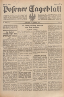 Posener Tageblatt. Jg.74, nr 45 (23 Februar 1935) + dod.