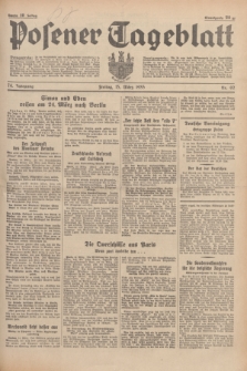 Posener Tageblatt. Jg.74, Nr. 62 (15 März 1935) + dod.