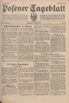 Posener Tageblatt. Jg.74, Nr. 72 (27 März 1935) + dod.
