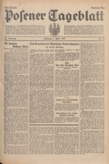Posener Tageblatt. Jg.74, Nr. 77 (2 April 1935) + dod.