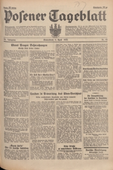 Posener Tageblatt. Jg.74, Nr. 81 (6 April 1935) + dod.