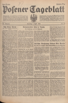 Posener Tageblatt. Jg.74, nr 82 (7 April 1935) + dod.