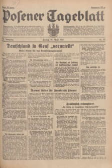 Posener Tageblatt. Jg.74, nr 92 (19 April 1935) + dod.