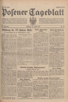 Posener Tageblatt. Jg.74, nr 99 (30 April 1935) + dod.