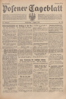 Posener Tageblatt. Jg.74, Nr. 174 (1 August 1935) + dod.