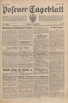 Posener Tageblatt. Jg.74, Nr. 177 (4 August 1935) + dod.