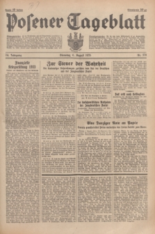 Posener Tageblatt. Jg.74, Nr. 178 (6 August 1935) + dod.
