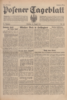 Posener Tageblatt. Jg.74, Nr. 184 (13 August 1935) + dod.