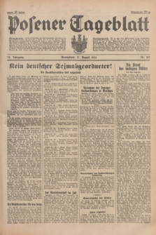 Posener Tageblatt. Jg.74, Nr. 187 (17 August 1935) + dod.