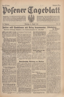 Posener Tageblatt. Jg.74, Nr. 195 (27 August 1935) + dod.