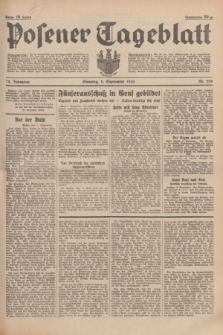 Posener Tageblatt. Jg.74, Nr. 206 (8 September 1935) + dod.