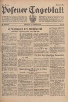 Posener Tageblatt. Jg.74, Nr. 256 (7 November 1935) + dod.