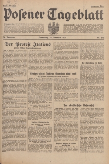 Posener Tageblatt. Jg.74, Nr. 262 (14 November 1935) + dod.