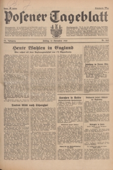 Posener Tageblatt. Jg.74, Nr. 263 (15 November 1935) + dod.