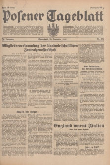 Posener Tageblatt. Jg.74, Nr. 276 (30 November 1935) + dod.