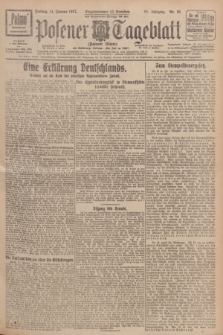 Posener Tageblatt (Posener Warte). Jg.66, Nr. 10 (14 Januar 1927) + dod.