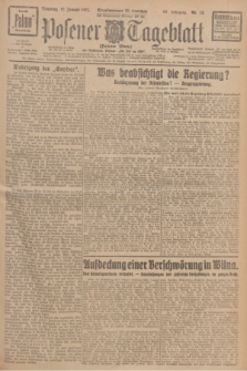 Posener Tageblatt (Posener Warte). Jg.66, Nr. 13 (18 Januar 1927) + dod.