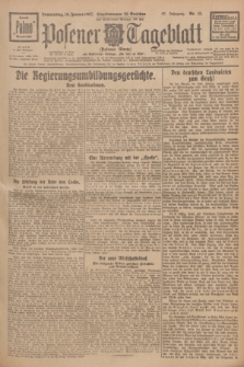Posener Tageblatt (Posener Warte). Jg.66, Nr. 15 (20 Januar 1927) + dod.