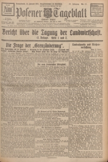 Posener Tageblatt (Posener Warte). Jg.66, Nr. 17 (22 Januar 1927) + dod.