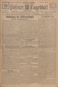 Posener Tageblatt (Posener Warte). Jg.66, Nr. 18 (23 Januar 1927) + dod.