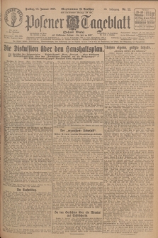 Posener Tageblatt (Posener Warte). Jg.66, Nr. 22 (28 Januar 1927) + dod.