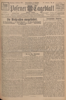 Posener Tageblatt (Posener Warte). Jg.66, Nr. 29 (6 Februar 1927) + dod.